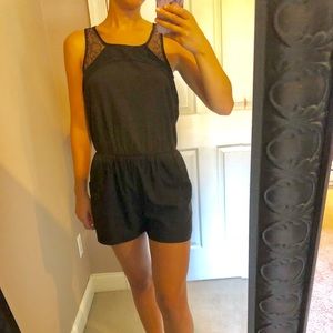 Doe and Rae black romper